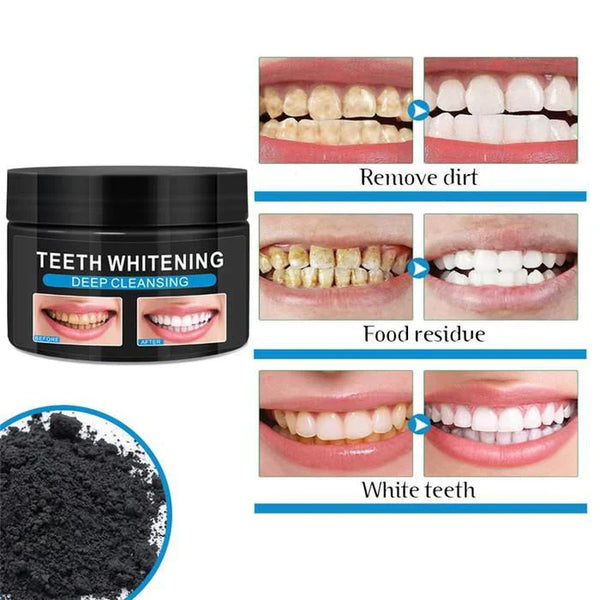 Advanced Teeth Whitening & Deep Cleansing Charcoal Powder